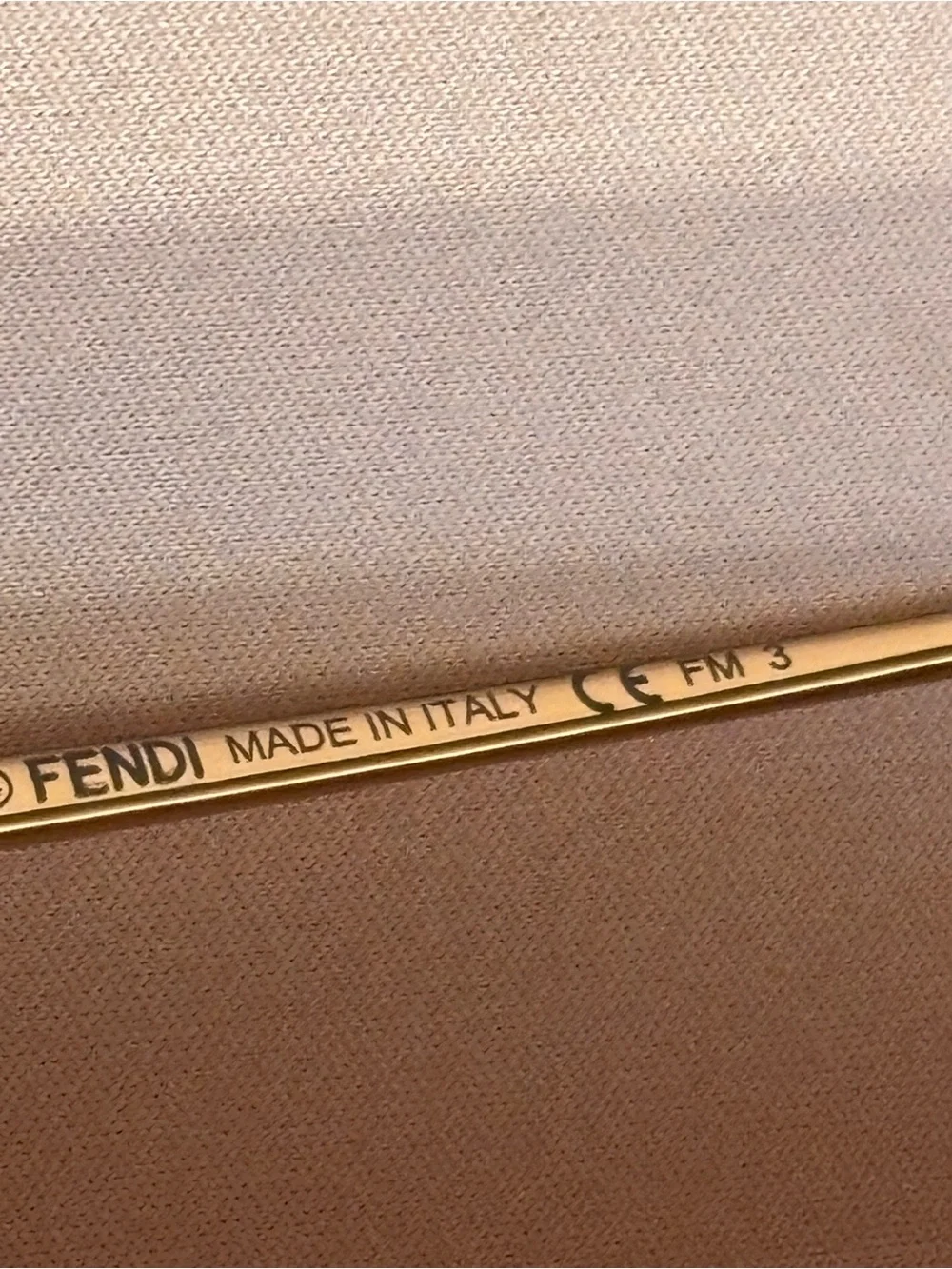 Fendi Aviator Sunglasses in Gold Frame with Brown Gradient Lenses